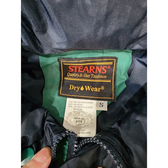 Stearns Dry Wear Raincoat Jacket & Pants Size Small Model 8176 Green - Picture 11 of 12